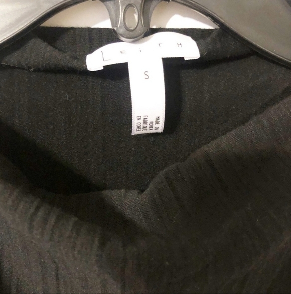 Leith Plisse Pleated Black Mini Dress Size Small - Picture 4 of 5